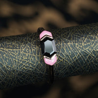 Blackpink Black Spinel & Pink Sapphire Ring