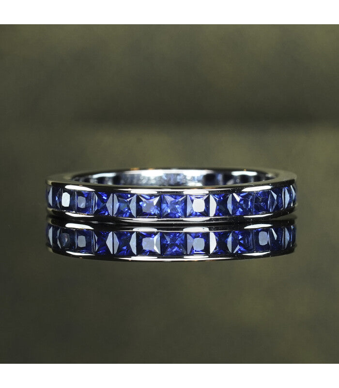 Classic Sapphire Stacker Eternity Ring - Timeless Beauty