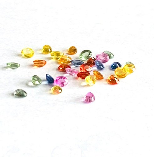 Gemstones in mixed colors.